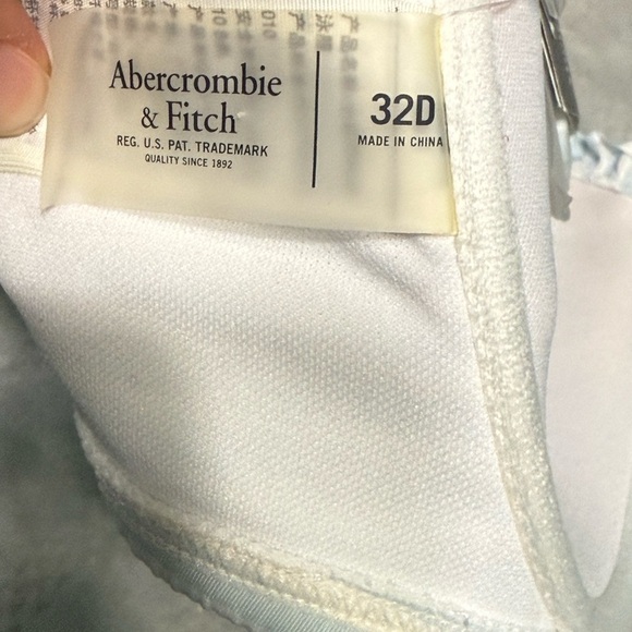 Abercrombie and Fitch Striped Blue and White Women's Bikini Set - Picture 5 of 7